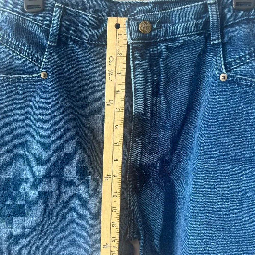 Vintage Justin Richards High Waisted Denim Shorts Medium Wash Blue Size 9/10‎